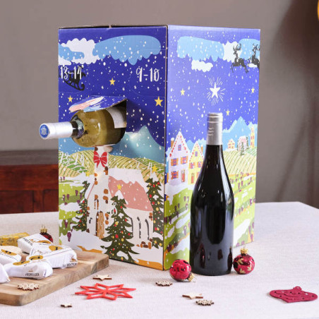 Calendrier de l'avent du vin - 12 bouteilles de 75 cl - 2025