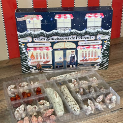 Contenu du calendrier de l'avent saucisson 2025