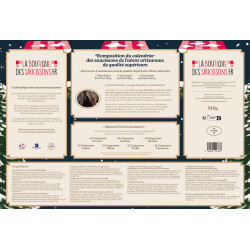 Arrière du calendrier de l'avent saucisson