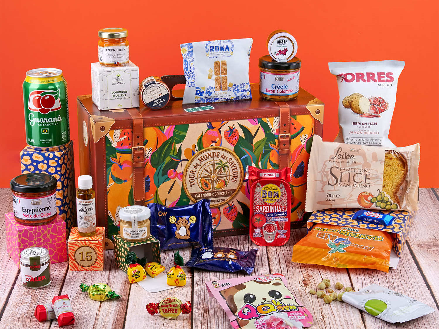 Contenu calendrier avent Tour du monde des saveurs 2026