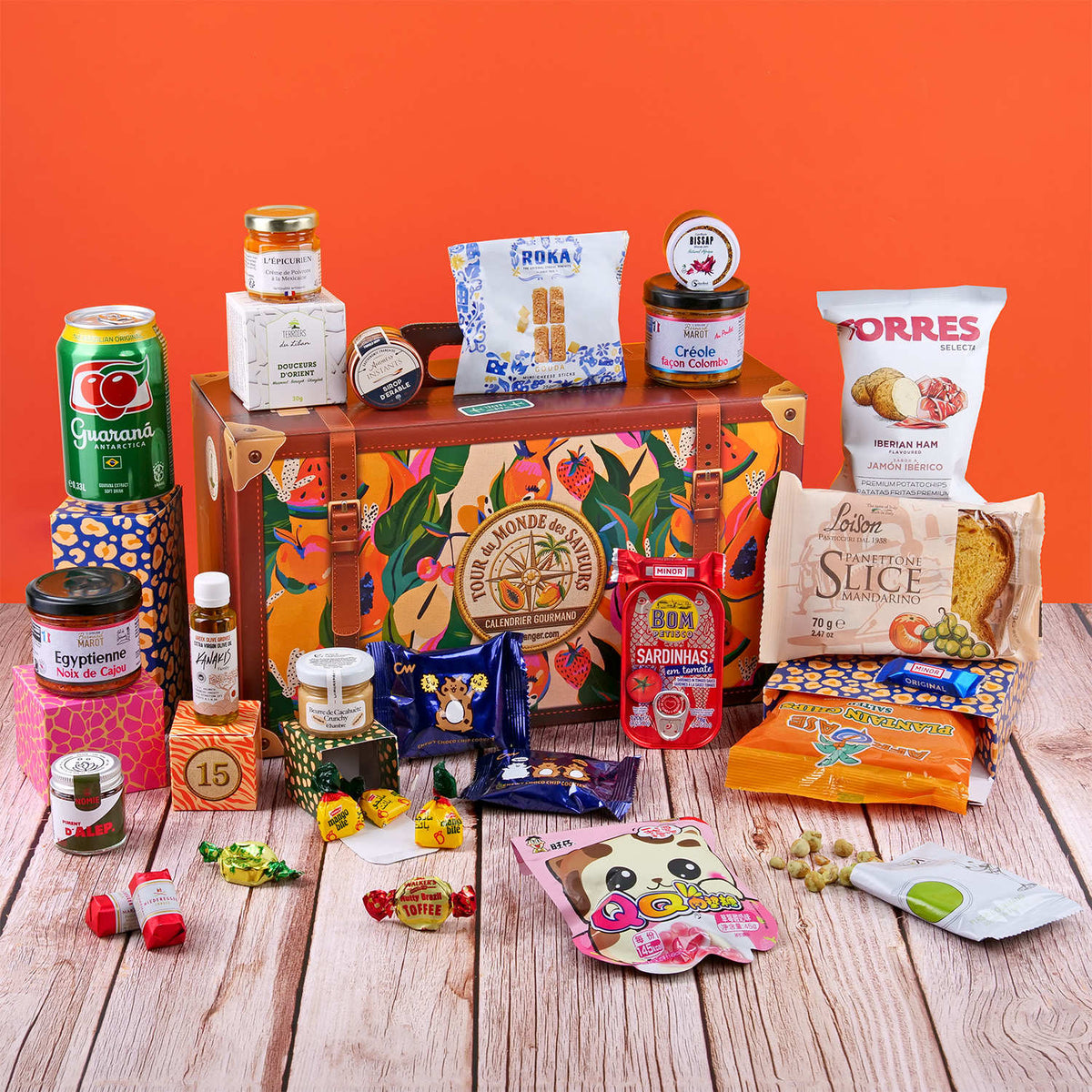 Contenu calendrier avent Tour du monde des saveurs 2026