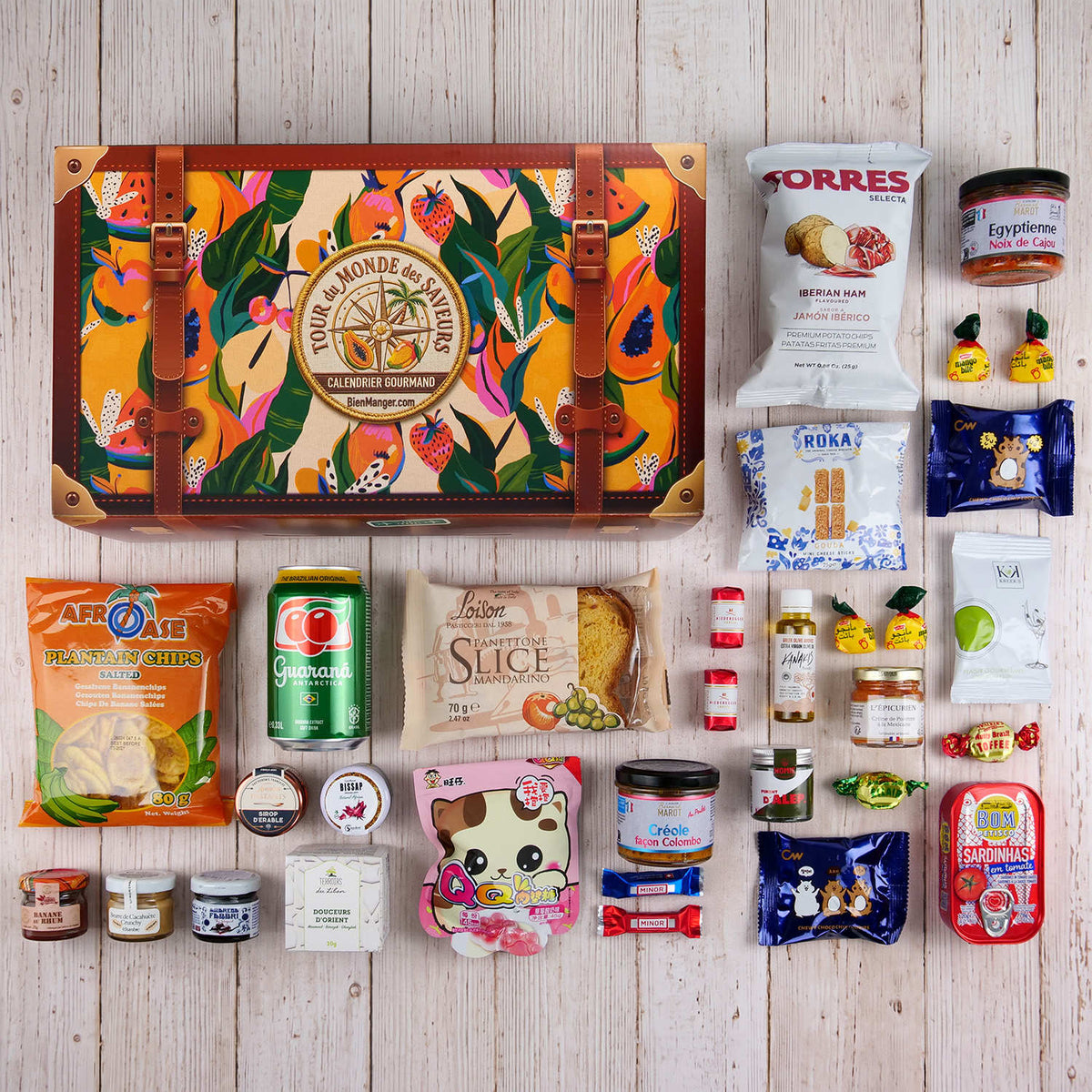 Contenu calendrier avent Tour du monde des saveurs 2026
