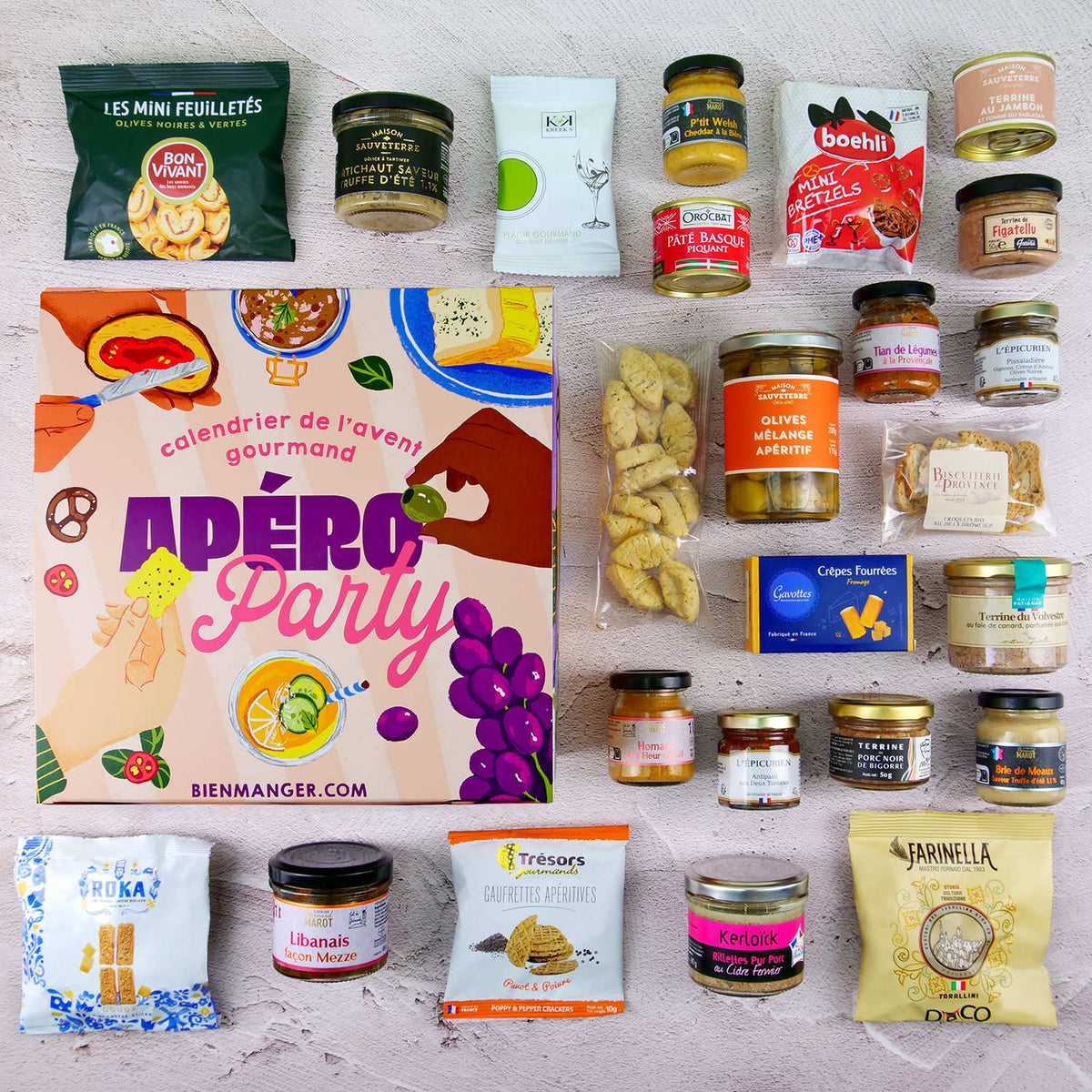 Produits d'apéro du calendrier 2026