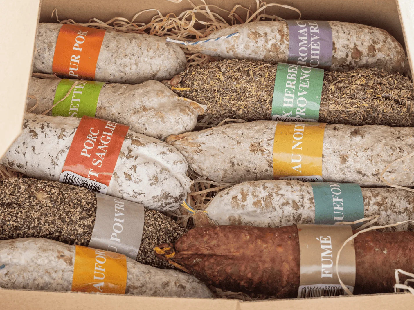 Box saucissons aromatisés