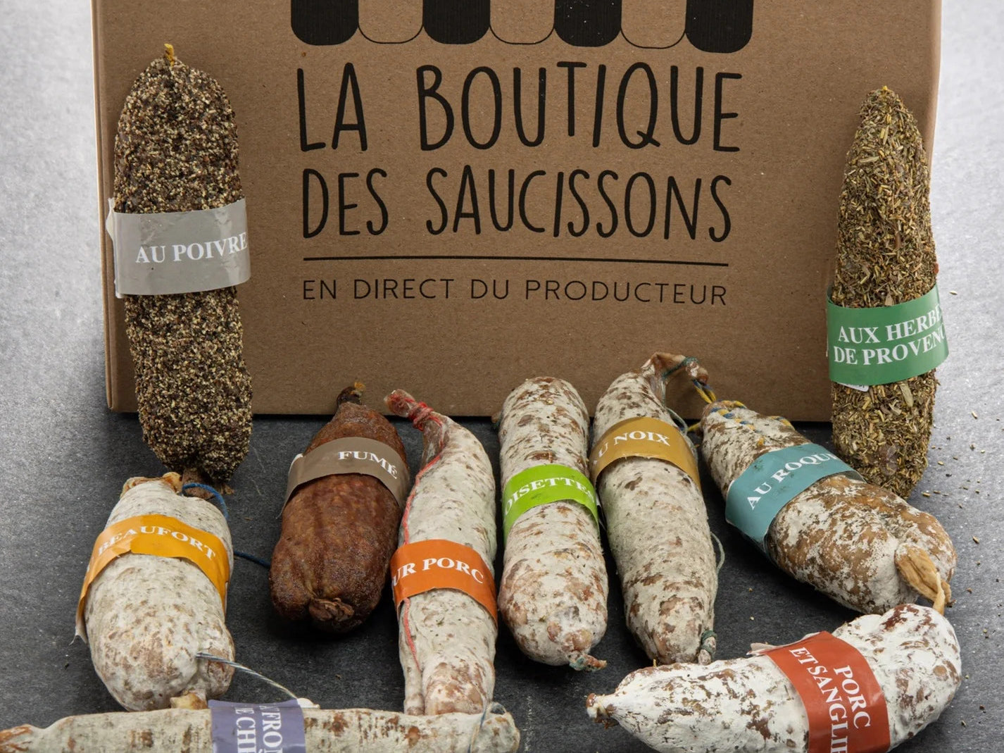 Box saucissons aromatisés