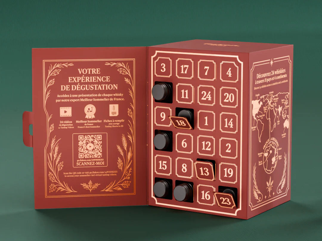 24 Whiskies - Flacons de 10 cl