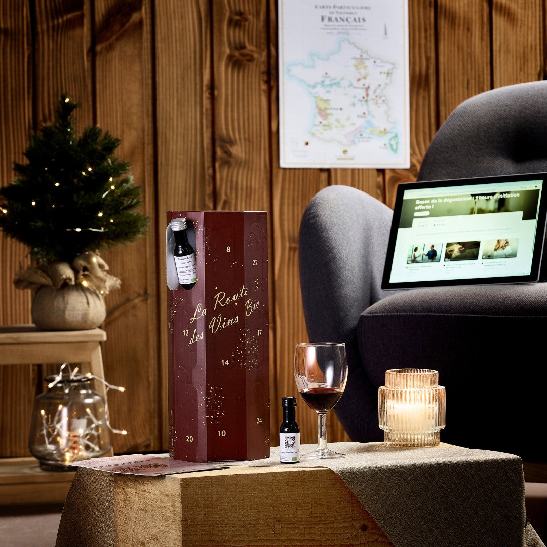 Calendrier avent vin La Route des vins bios - Meilleur Ouvrier de France