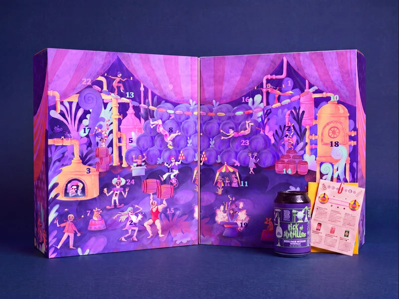 intérieur du calendrier avent biere BapBap 2026