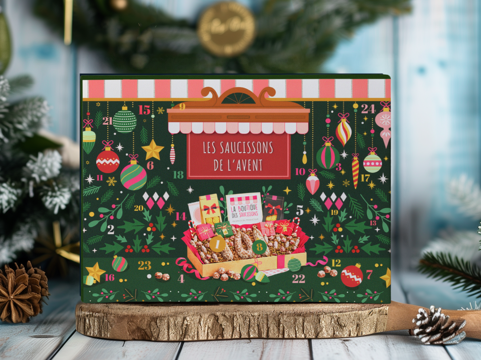 calendrier avent saucisson familial - La Boutique des Saucissons