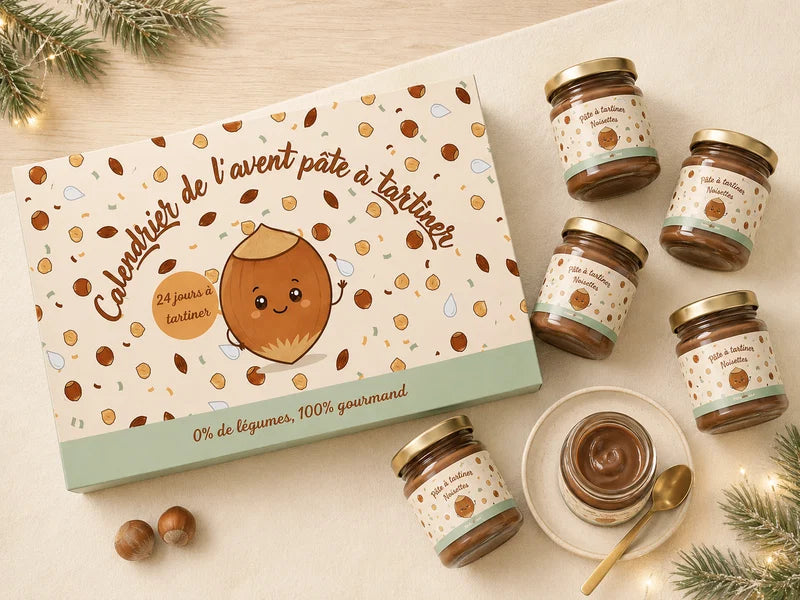 Calendrier avent pate à tartiner artisanale 2026