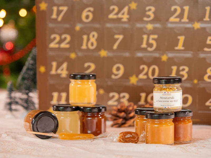 Calendrier avent miel et produits de la ruche