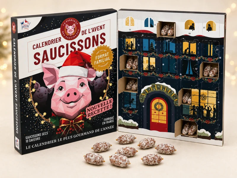 Calendrier avent saucisson artisanal grand format