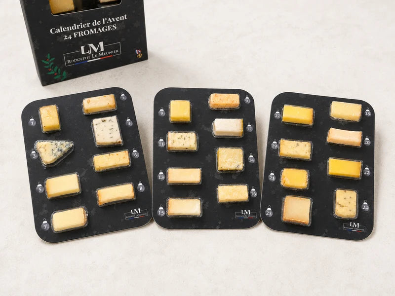 Contenu calendrier fromage Rodolphe Le Meunier