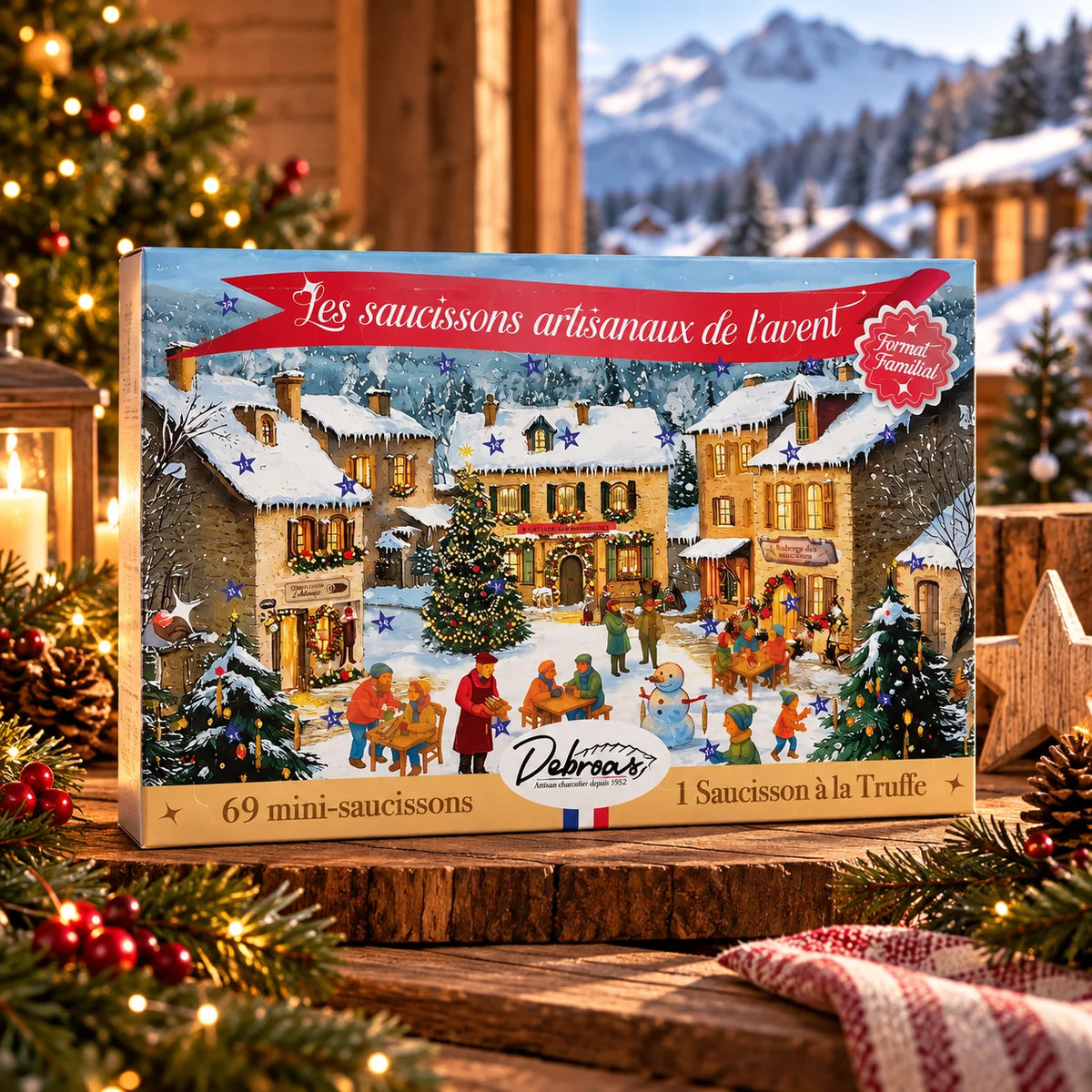 Calendrier avent 70 saucissons - Debroas