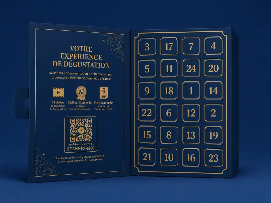 calendrier avent vin Flakon 24 vins de France